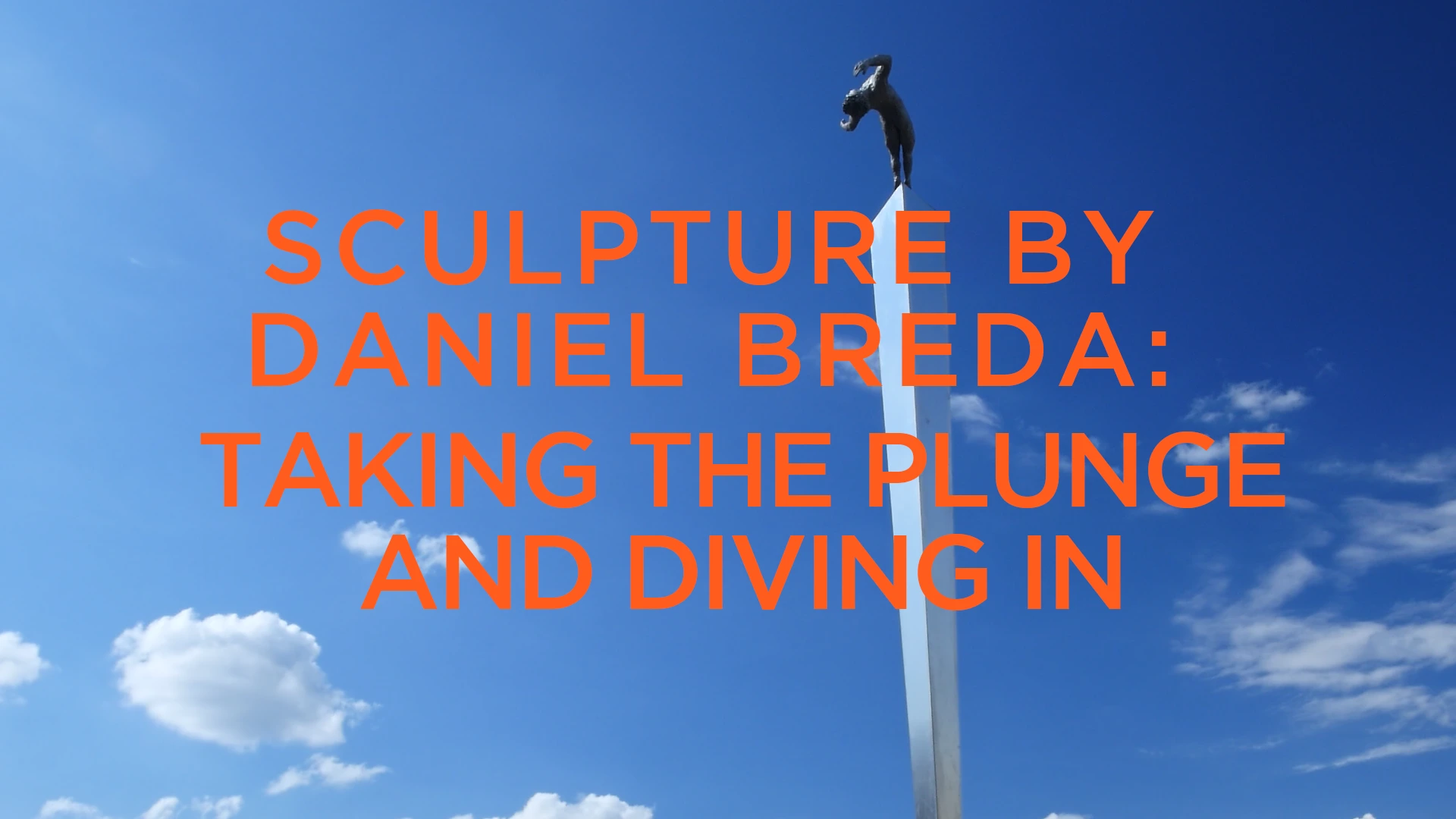 Taking the Plunge And Diving In - Sculpture by Daniel Breda